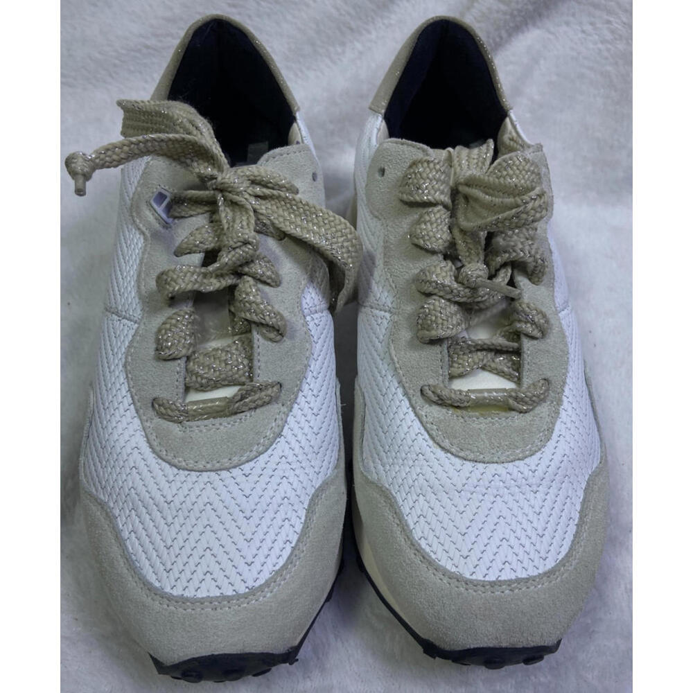 NEW P448 Cancun Rafia Sneakers Women Low Top Metallic Athletic Shoes EU 37 US 7
